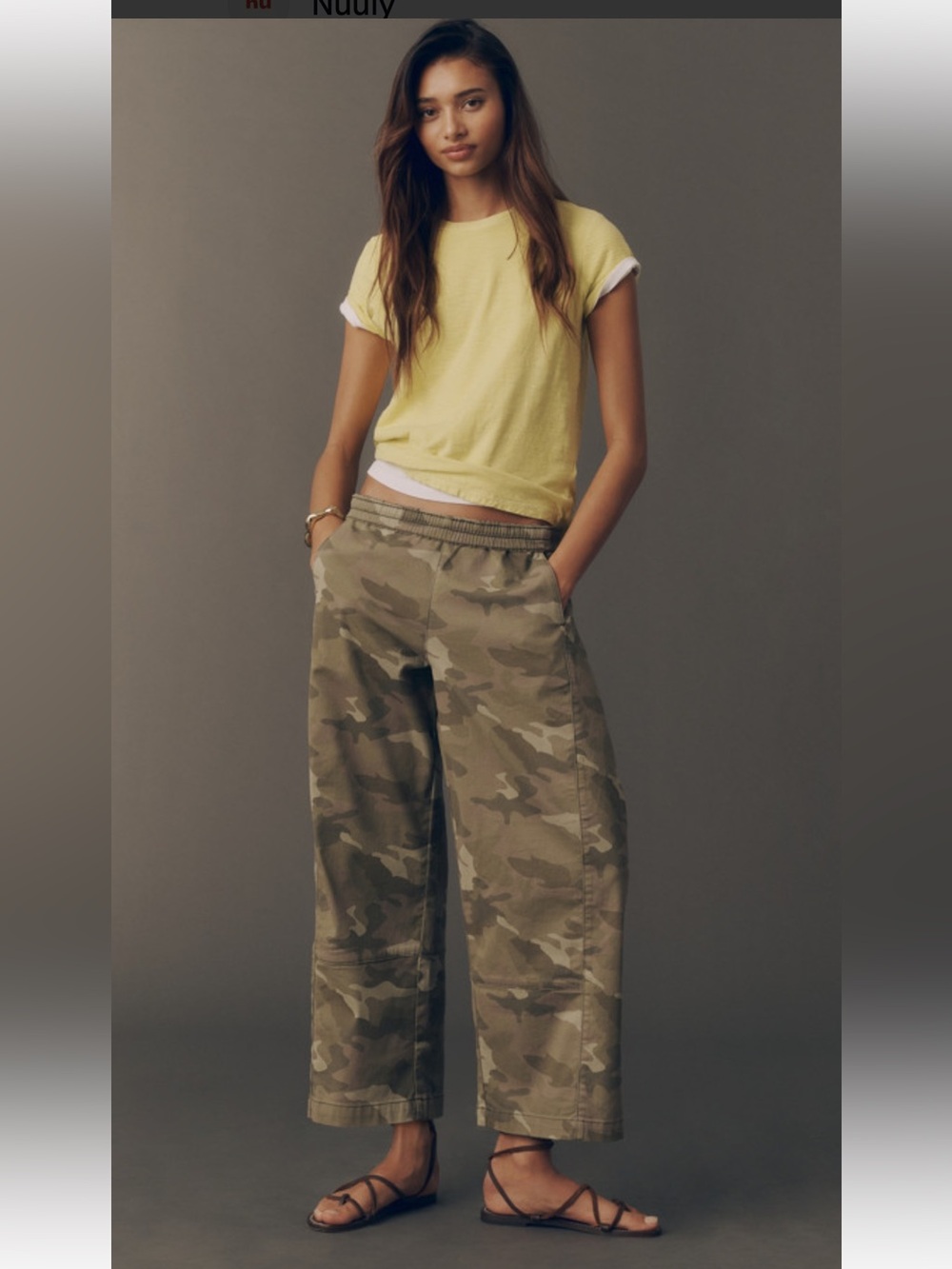 Pilcro Izzie Relaxed Camo Printed
Pull-On Barrel Pants Size 6